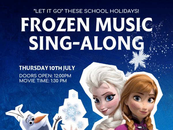 Frozen sing along movie with Elsa, Anna and Olaf – Flamingos Live show poster